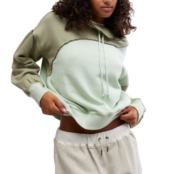 FP Movement Color Block Homestretch Long Sleeve Pullover NWT - Picture 1 of 5